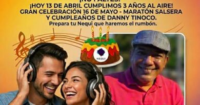 Atención Barranquilla, Colombia y el mundo, el sábado 16 de mayo, celebraremos por lo alto el tercer aniversario